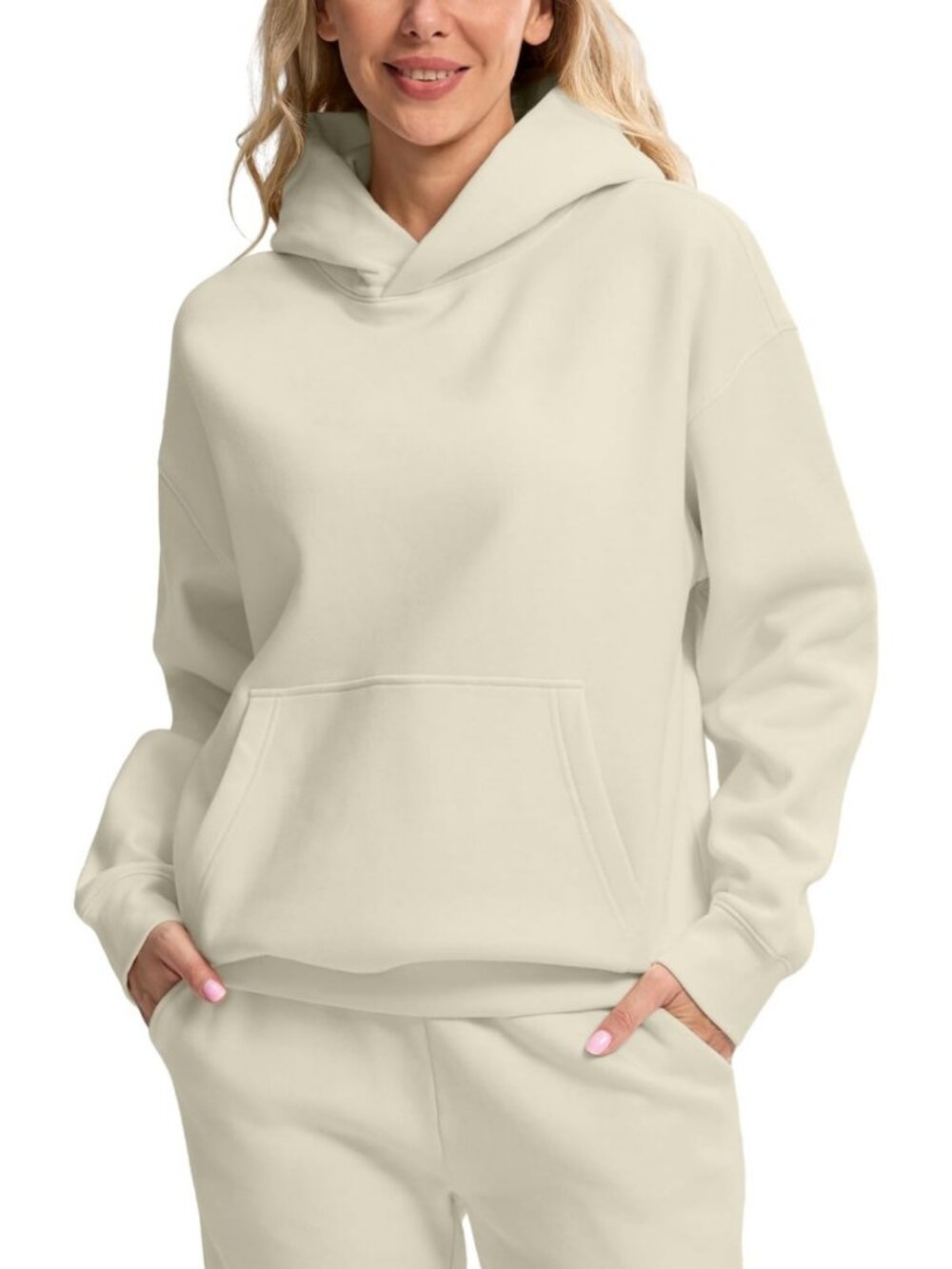 Cozy Oversized Fleece Hoodie for Women | Comfy Sweatshirt with Kangaroo Pocket